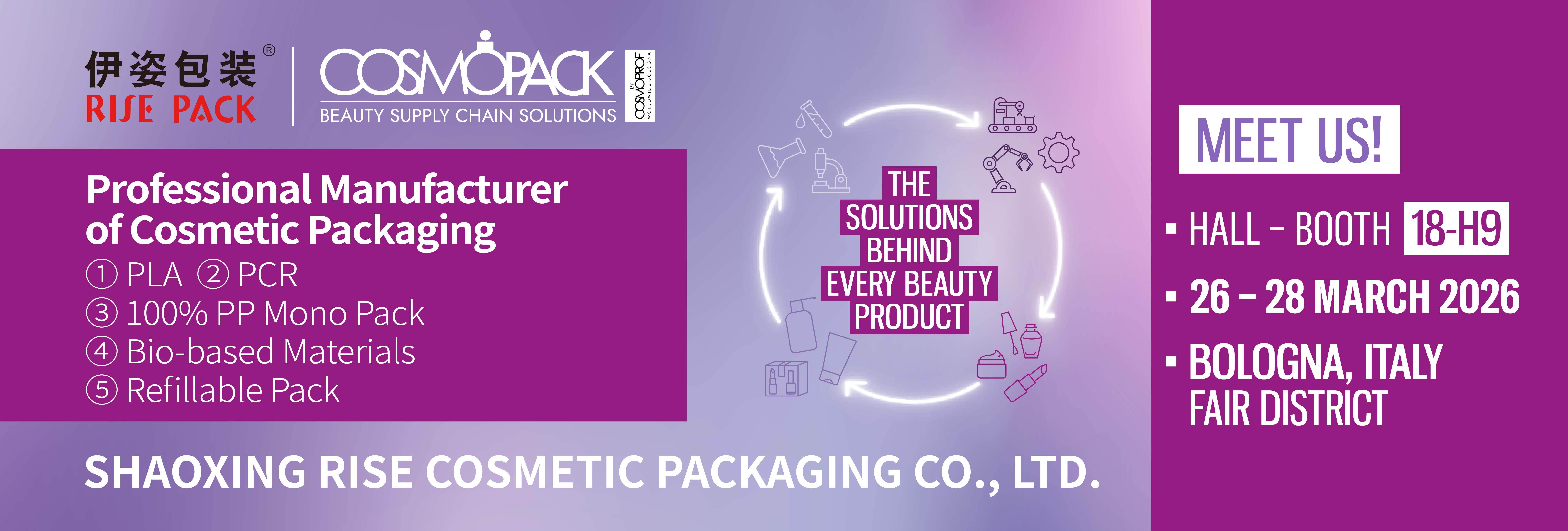 RISE COSMETIC PACKAGING CO.,LTD|Rise Cosmetic|Rise